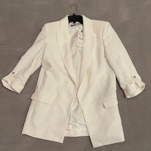 Zara white blazer